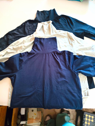 3er set damen rollkragen - set,