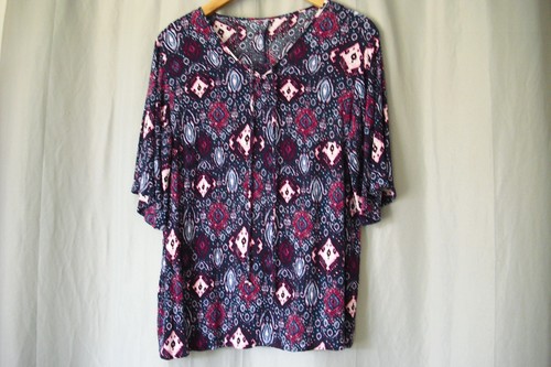 Damen shirt kurzarm dunkelblau - kurzarm,