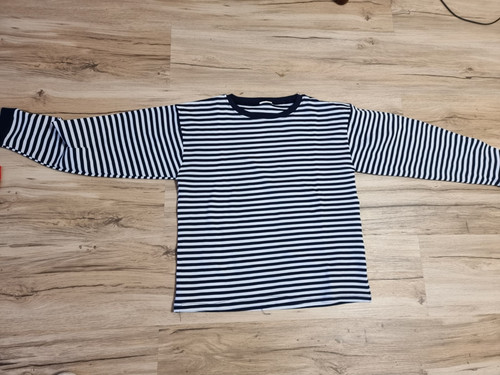 Damen shirt dunkelblau - damen, dunkelblau-weiss