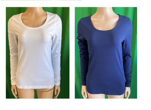 Damen basic shirt 2er - shirt, pack