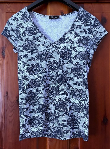 Gina shirt dunkelblau - shirt, dunkelblau-weiß