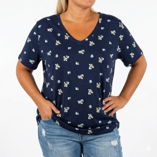Sheego shirt kurzarmshirt ton - kurzarmshirt,