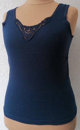 Damen shirt top dunkelblau - shirt, /