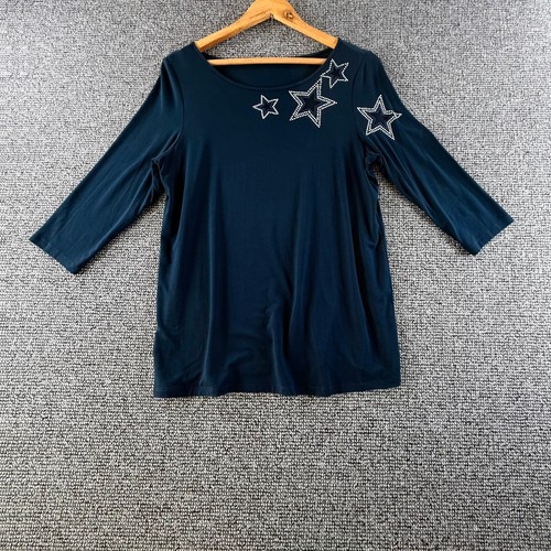 Damen arm shirt dunkelblau - arm,