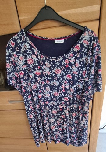 Shirt dunkelblau mit - shirt, blumen